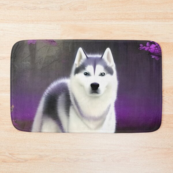 Item preview, White siberian husky designed and sold by The Love Quill.