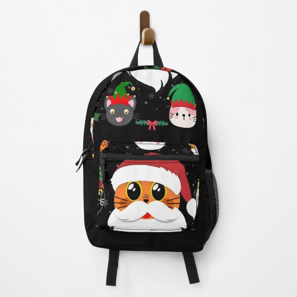 Item preview, Funny cute Santa Cat with cat elfs designed and sold by AEROSPACE-IND.