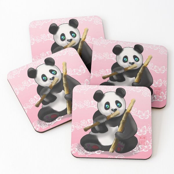 Item preview, cartoon panda with bamboo stalk designed and sold by BeingNow.