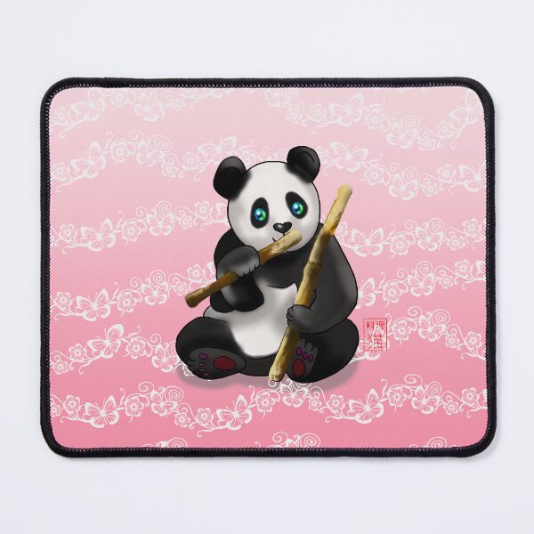 Item preview, cartoon panda with bamboo stalk designed and sold by BeingNow.