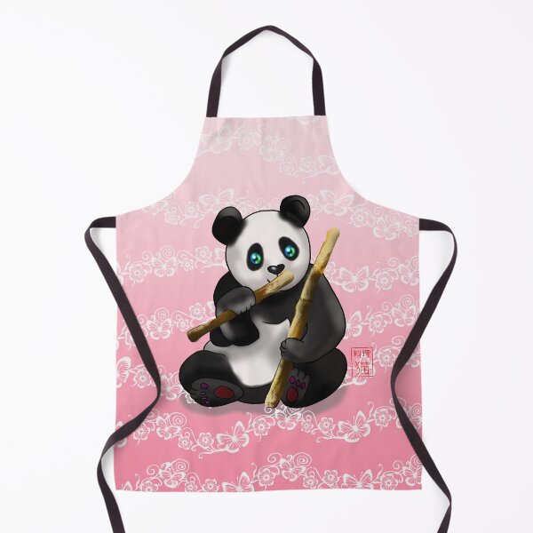 Item preview, cartoon panda with bamboo stalk designed and sold by BeingNow.