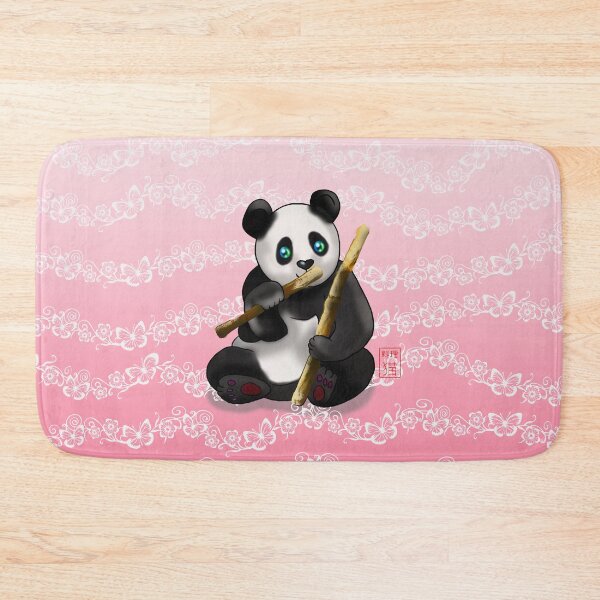 Item preview, cartoon panda with bamboo stalk designed and sold by BeingNow.