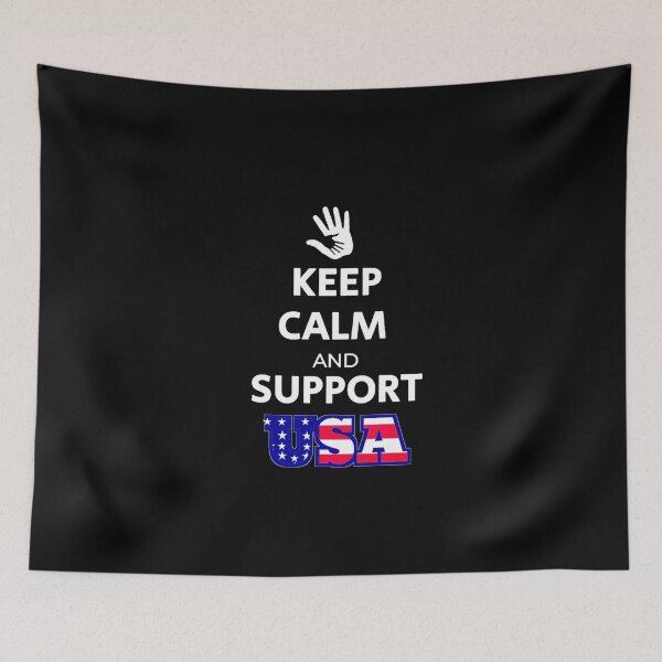 Item preview, Keep Calm And Support USA World tournament  designed and sold by teesresolution.