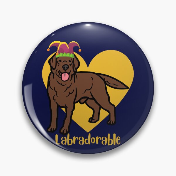 Item preview, Cute "Labradorable" Chocolate Labrador Dog in Jester Hat designed and sold by Write-to-Rebel.