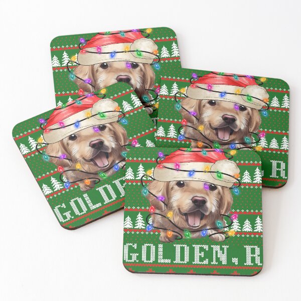 Item preview, Golden Retriever Dog ugly christmas sweater - Golden Retriever Dog lover xmas ugly pajama - Golden Retriever Dog through the snow designed and sold by wear4gamers.