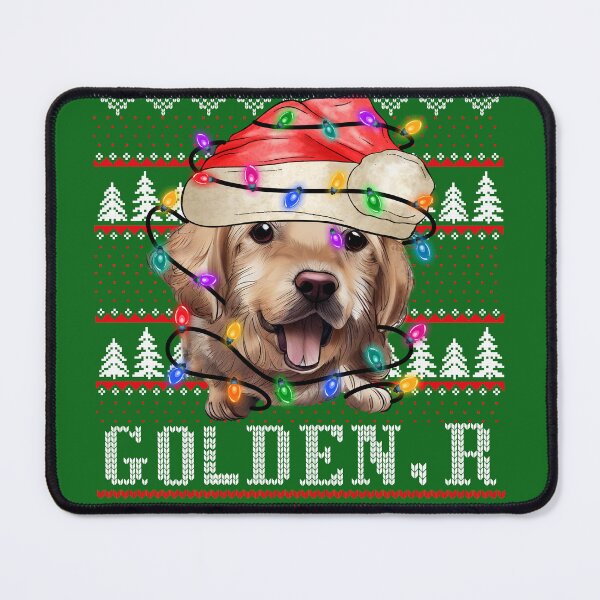 Item preview, Golden Retriever Dog ugly christmas sweater - Golden Retriever Dog lover xmas ugly pajama - Golden Retriever Dog through the snow designed and sold by wear4gamers.