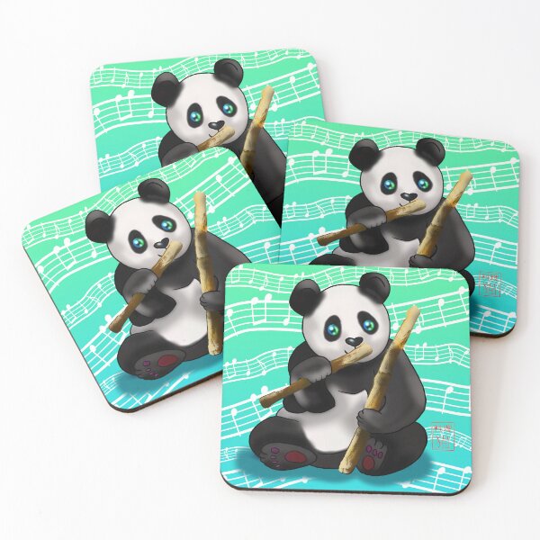Item preview, cartoon panda with bamboo stalks designed and sold by BeingNow.