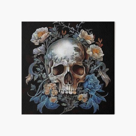 Item preview, Skull & flowers designed and sold by avancee.