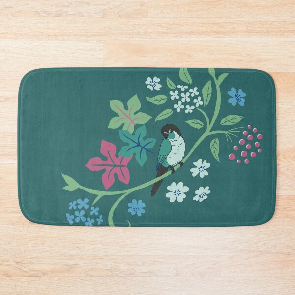 Item preview, Turquoise green cheek conure - vignette designed and sold by selfproclaimd.