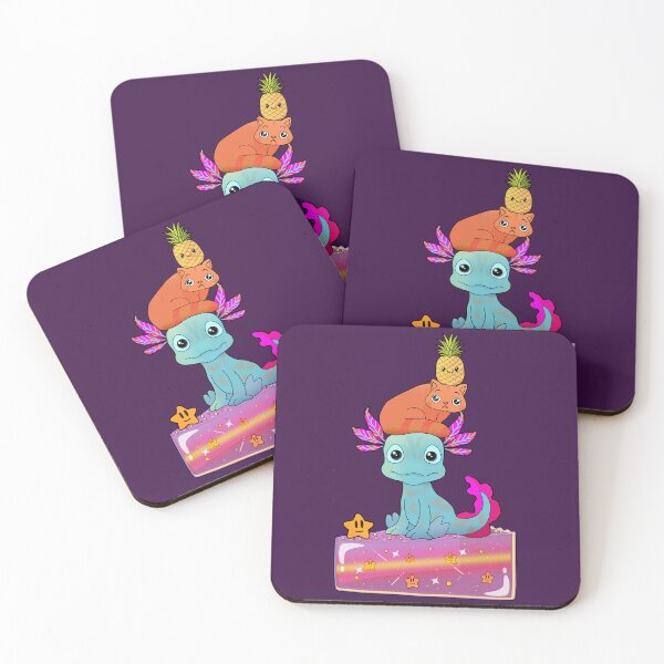 Item preview, Axolotl Pineapple Cat Cake designed and sold by lazarosdesign.