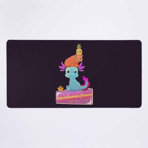 Item preview, Axolotl Pineapple Cat Cake designed and sold by lazarosdesign.
