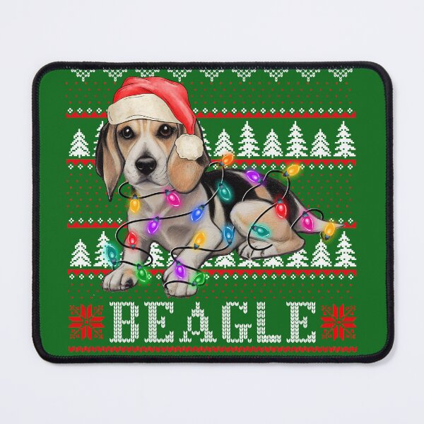 Item preview, Beagle ugly christmas sweater - Beagle Dog lover xmas ugly pajama - Beagle Dog through the snow designed and sold by wear4gamers.