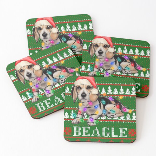 Item preview, Beagle ugly christmas sweater - Beagle Dog lover xmas ugly pajama - Beagle Dog through the snow designed and sold by wear4gamers.