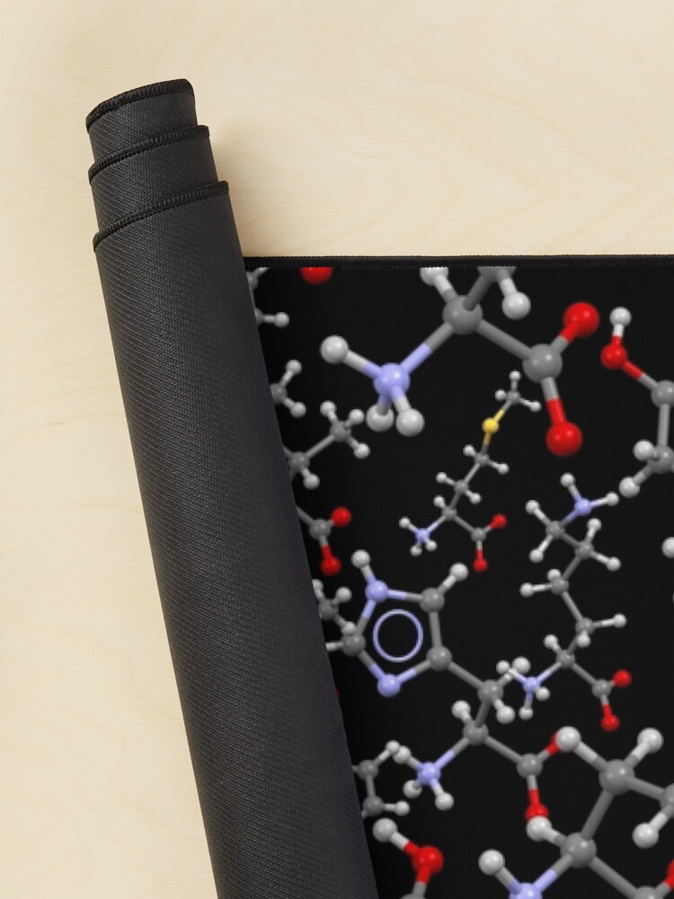 Amino acids Black background Mouse Pad