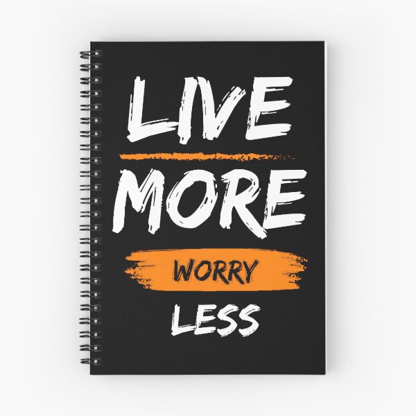 Item preview, Live more worry less motivational design designed and sold by DigitalMagShop.