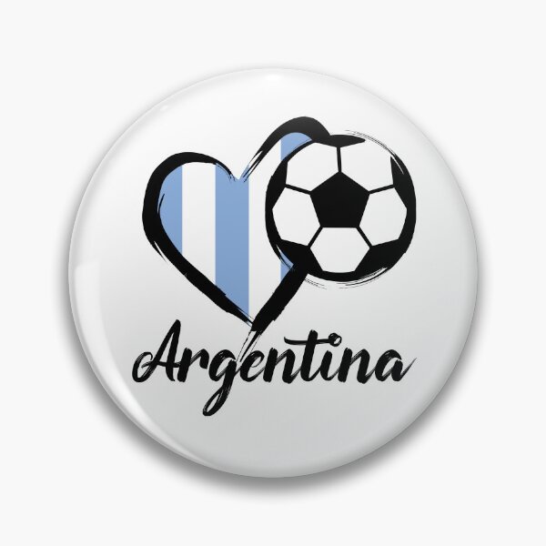 Item preview, Heart Argentina Football designed and sold by burlybot.