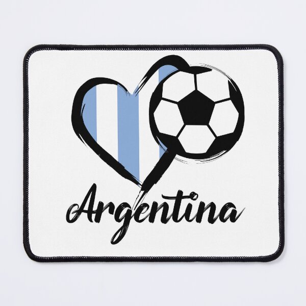 Item preview, Heart Argentina Football designed and sold by burlybot.