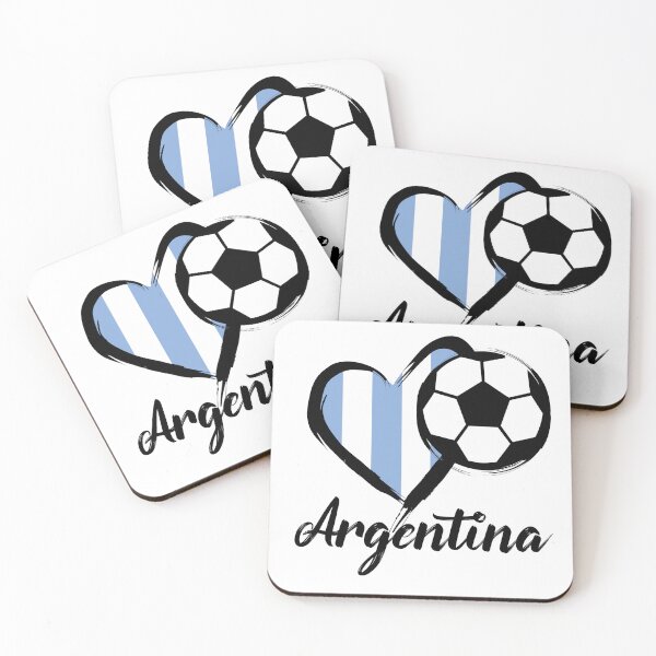 Item preview, Heart Argentina Football designed and sold by burlybot.