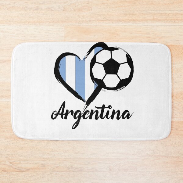 Item preview, Heart Argentina Football designed and sold by burlybot.