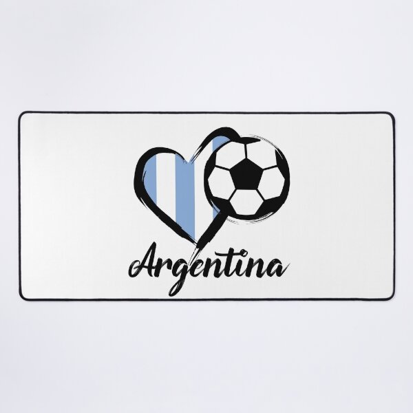 Item preview, Heart Argentina Football designed and sold by burlybot.