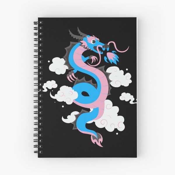 Item preview, Lunar New Year Trans Dragon. Transgender Pride designed and sold by Subtle Pride Shop.