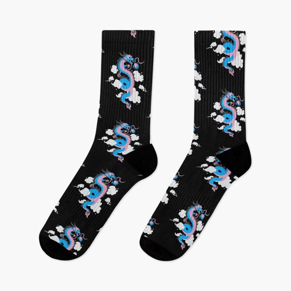 Item preview, Lunar New Year Trans Dragon. Transgender Pride designed and sold by Subtle Pride Shop.
