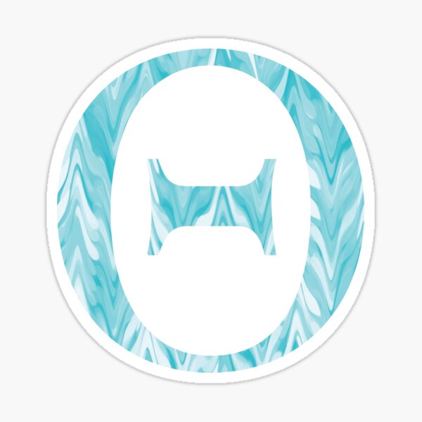Item preview, Blue Wave Chevron Theta designed and sold by Jessica Brown.