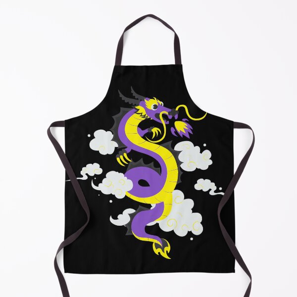 Aperçu de l'œuvre Lunar New Year Non Binary Dragon. Nonbinary Pride créée et vendue par Subtle Pride Shop.