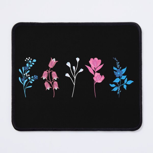 Item preview, Floral Trans Flowers. Transgender Pride designed and sold by Subtle Pride Shop.