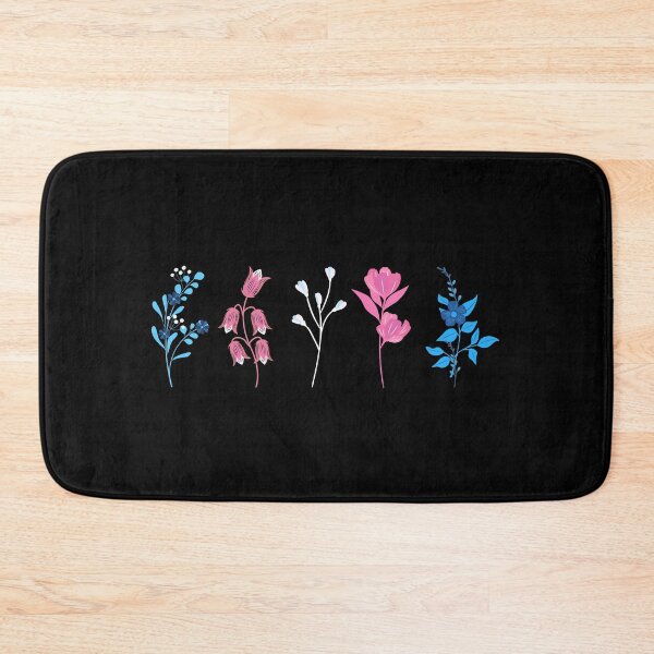 Item preview, Floral Trans Flowers. Transgender Pride designed and sold by Subtle Pride Shop.