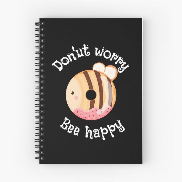 Item preview, Don'ut worry,bee happy, kawaii donut, funny donut pun,sweet bee donut, comic dad joke designed and sold by allycat57.