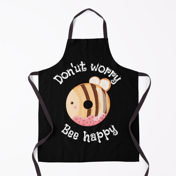 Item preview, Don'ut worry,bee happy, kawaii donut, funny donut pun,sweet bee donut, comic dad joke designed and sold by allycat57.