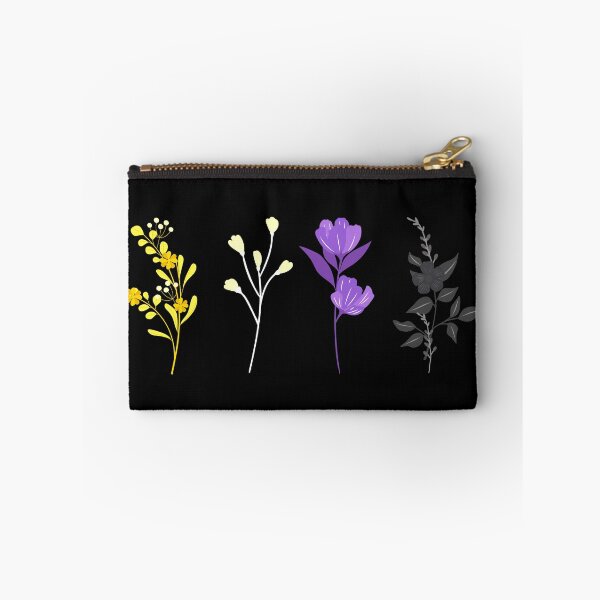 Item preview, Floral Non-binary Flowers. Nonbinary Pride designed and sold by Subtle Pride Shop.