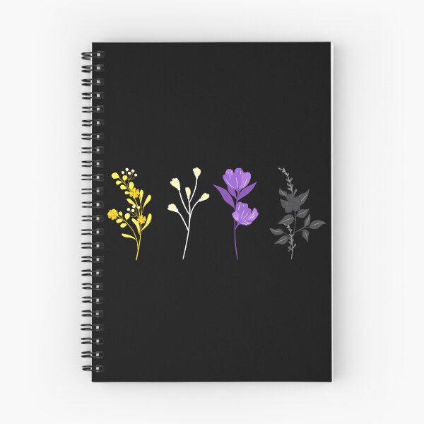 Item preview, Floral Non-binary Flowers. Nonbinary Pride designed and sold by Subtle Pride Shop.