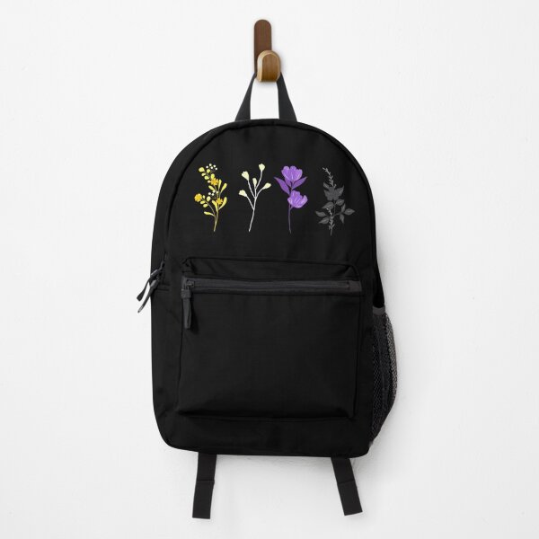 Item preview, Floral Non-binary Flowers. Nonbinary Pride designed and sold by Subtle Pride Shop.