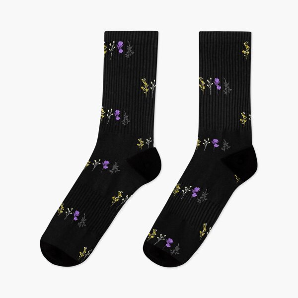Item preview, Floral Non-binary Flowers. Nonbinary Pride designed and sold by Subtle Pride Shop.