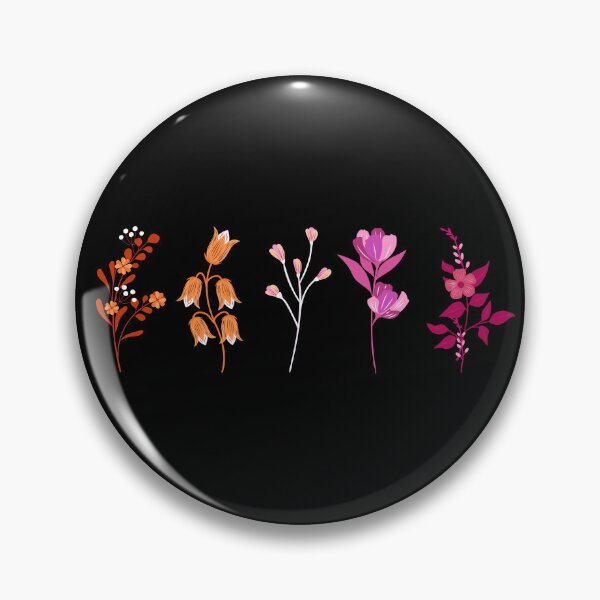 Item preview, Floral Femme Flowers. Lesbian Pride designed and sold by Subtle Pride Shop.