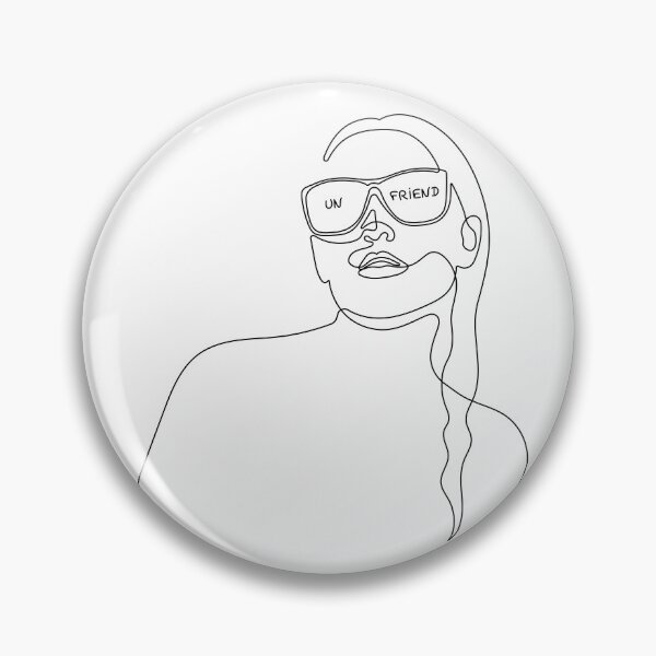 Item preview, Unfriend | One Line Drawing | One Line Art | Minimal | Minimalist designed and sold by One-Line-Artist.