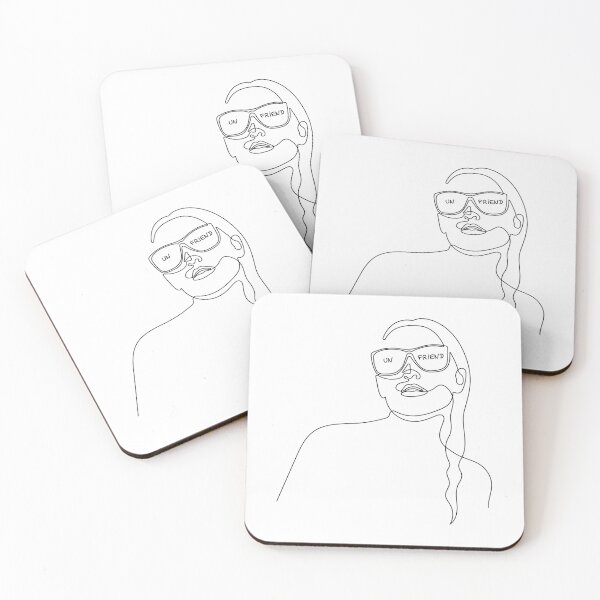 Item preview, Unfriend | One Line Drawing | One Line Art | Minimal | Minimalist designed and sold by One-Line-Artist.