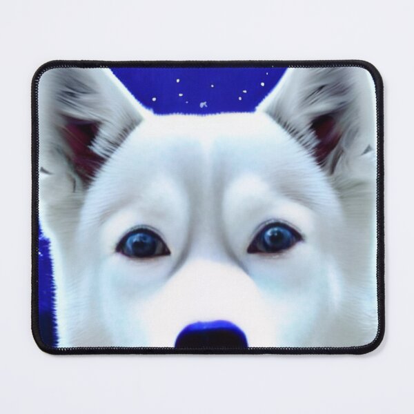 Item preview, Blue Eyes White Siberian Husky designed and sold by The Love Quill.