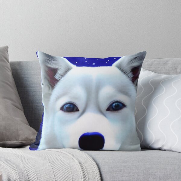 Item preview, Blue Eyes White Siberian Husky designed and sold by The Love Quill.