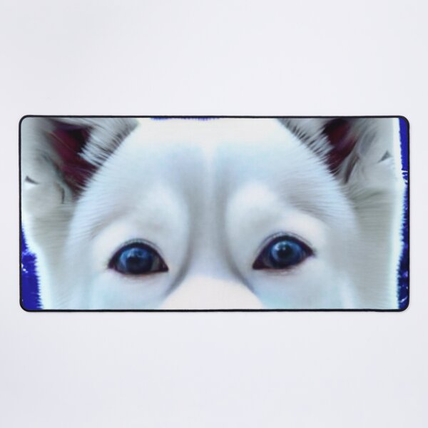 Item preview, Blue Eyes White Siberian Husky designed and sold by The Love Quill.