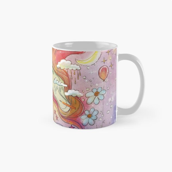 Item preview, Water Your Life and Flourish, Whimsical Mighty Girl Watercolor Art  designed and sold by BohemiWANDERS.