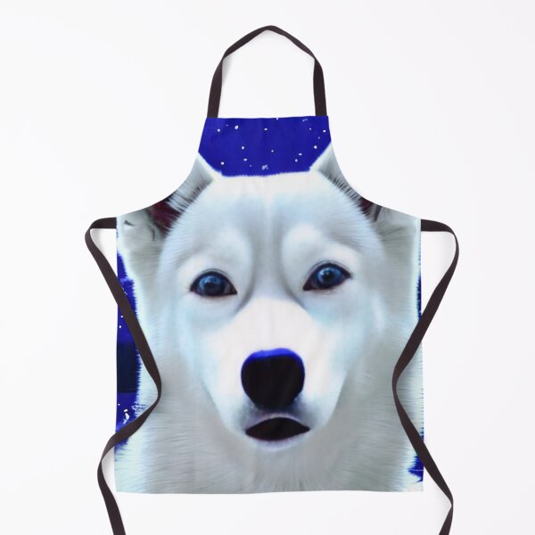 Item preview, Blue Eyes White Siberian Husky designed and sold by The Love Quill.