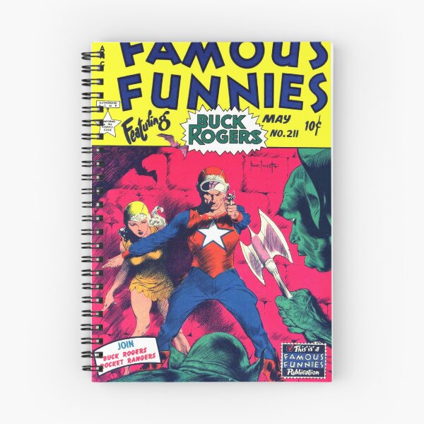 Item preview, Famous Funnies Buck Rogers Science Fiction Superhero Rare 10 Cent Vintage Pulp Comic Book Cover designed and sold by ⭐⭐⭐⭐⭐ Art Geeky.