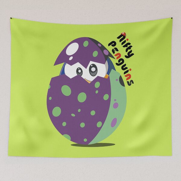 Item preview, Cute Penguins in Colorful Eggshells - Collection N. 18 designed and sold by NiftyPenguins.