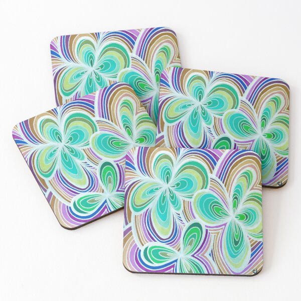 Item preview, Retro Flowers 1 (Inverted) designed and sold by Sarah Kurdila.