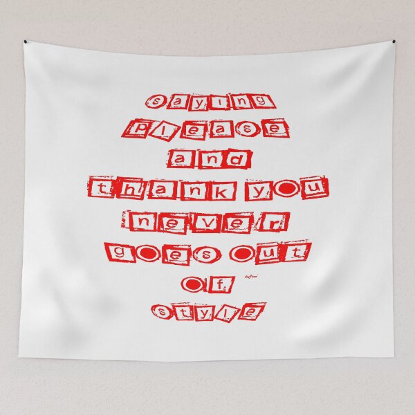Item preview, SAYING PLEASE AND THANK YOU by dePace' designed and sold by mrpropcake.