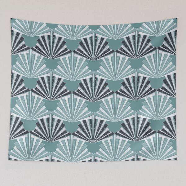 Item preview, 1920 Vintage Pattern 8 Ice Blue designed and sold by cesartorresart.