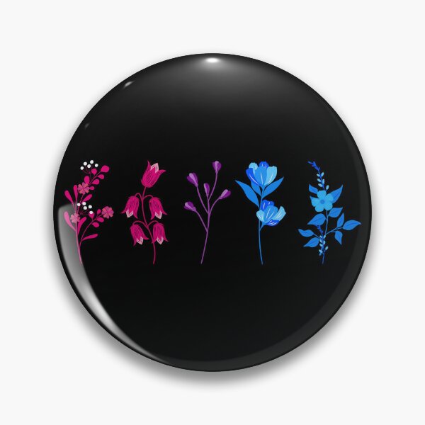Artikelvorschau, Floral Bi Flowers. Bisexual Pride entworfen und verkauft von Subtle Pride Shop.